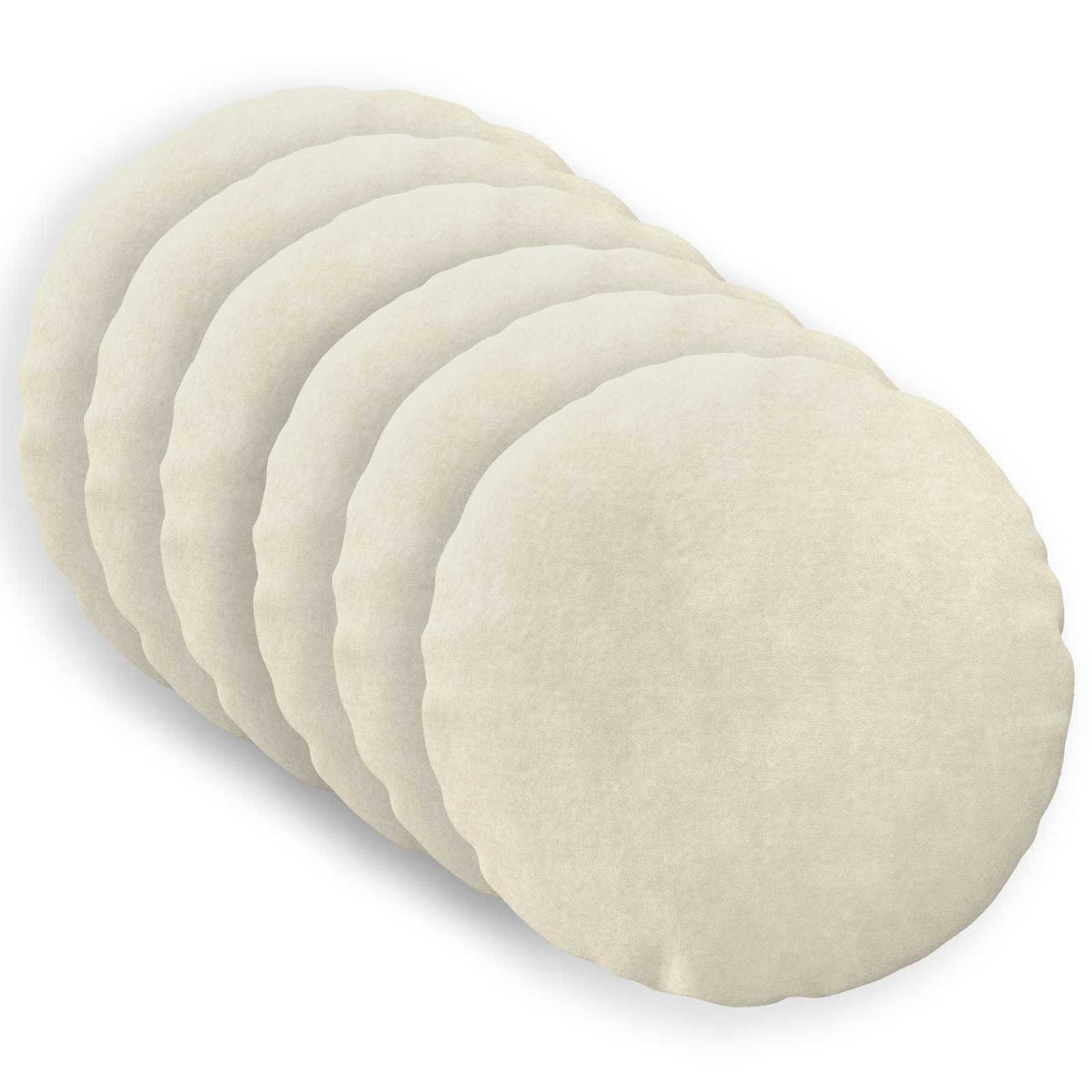 vidaXL Cushion with Pillow HEERLEN 6 pcs Cream Microfiber Fleece 1