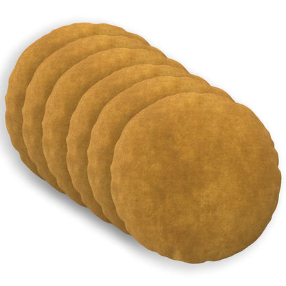 Throw Pillow HEERLEN Microfiber Fleece 6 Yellow Ø 50 cm