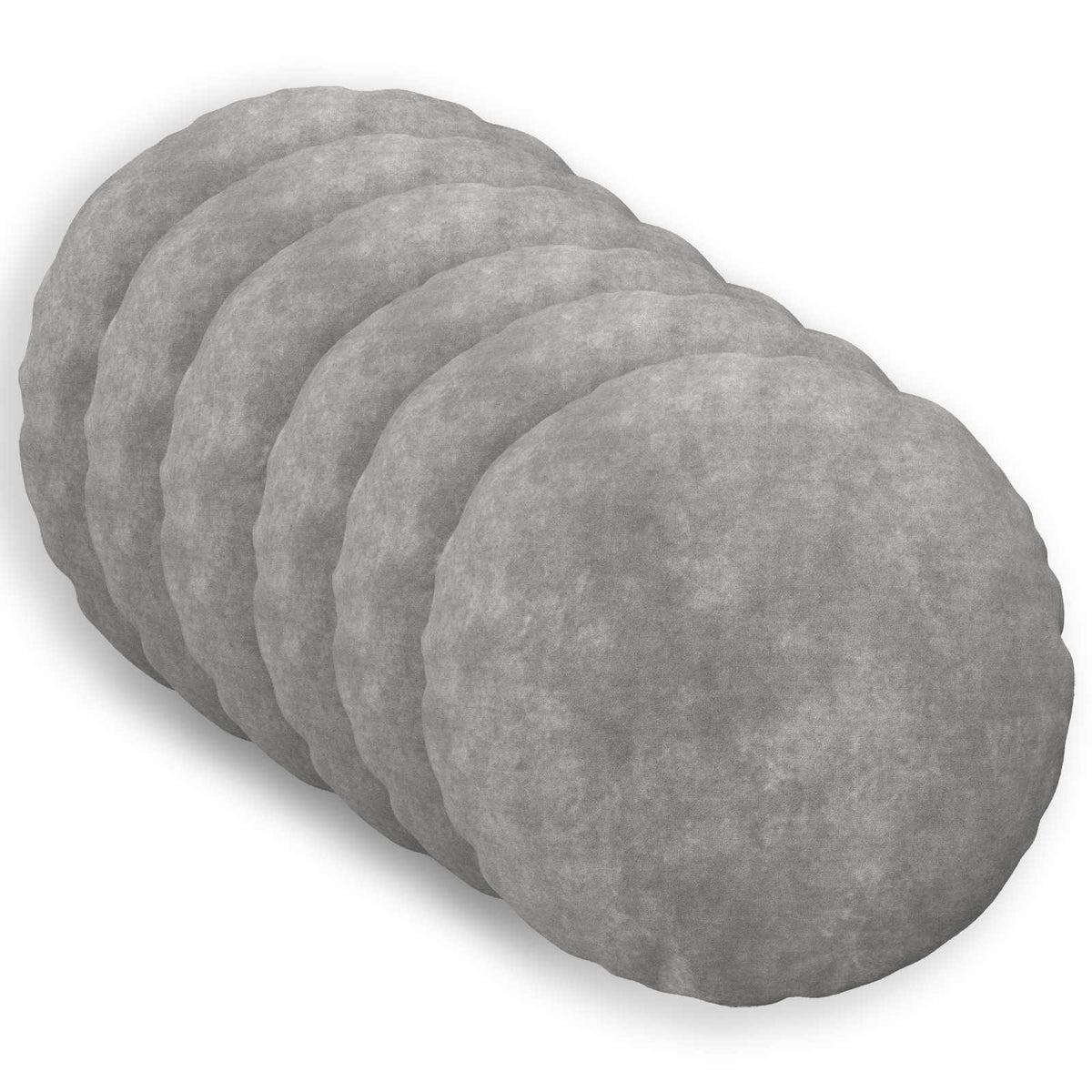 vidaXL Throw Pillow 6 pcs HEERLEN Light Grey Dia. 50 cm 1