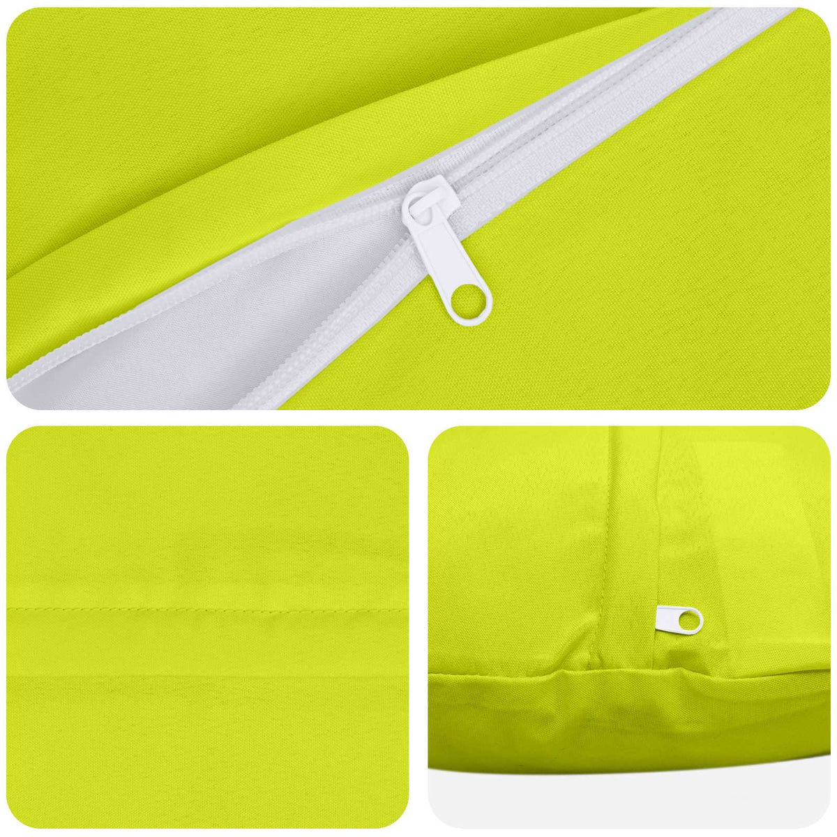Cushion with Pillow HEERLEN 6 pcs Bright Green Polyester