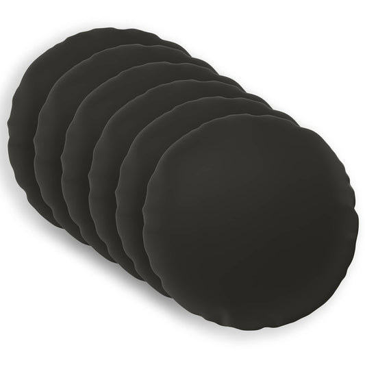 Throw Pillow HEERLEN Dia Polyester Black