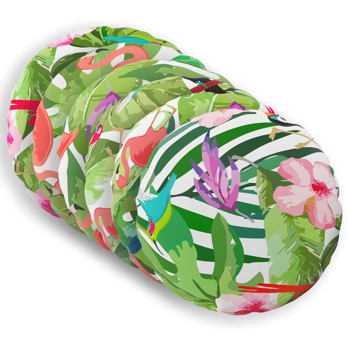 Throw Pillow HEERLEN Dia Polyester Multicolour