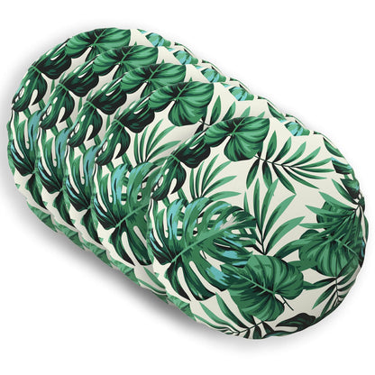 Throw Pillow HEERLEN Leaf Pattern Dia Polyester