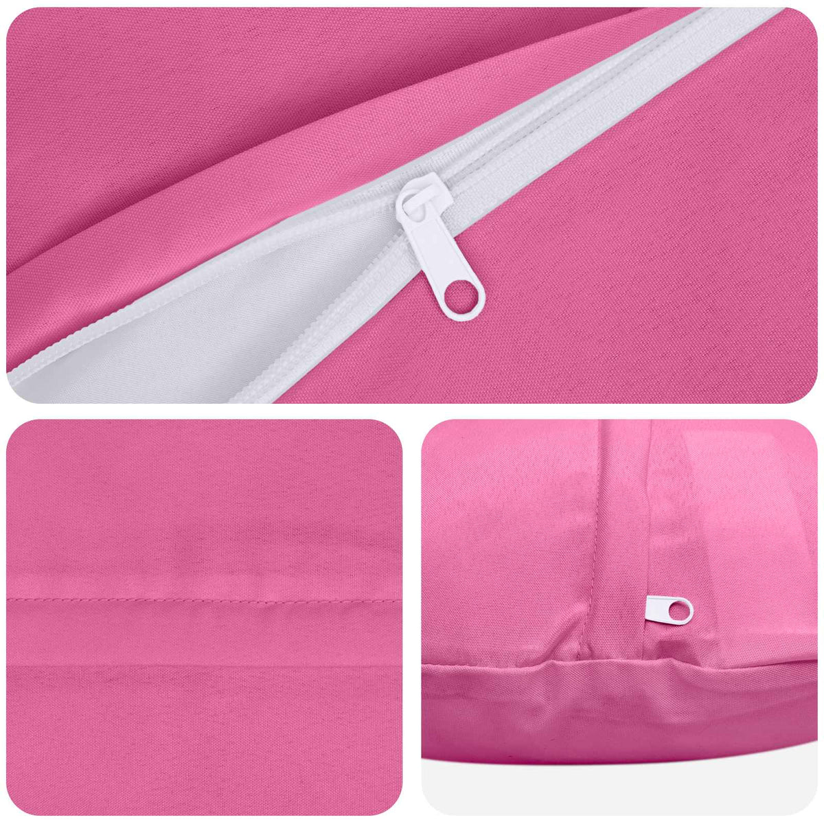 vidaXL Throw Pillow 6 pcs HEERLEN Pink Dia. 50 cm Polyester 6
