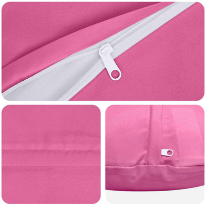 vidaXL Throw Pillow 6 pcs HEERLEN Pink Dia. 50 cm Polyester 6