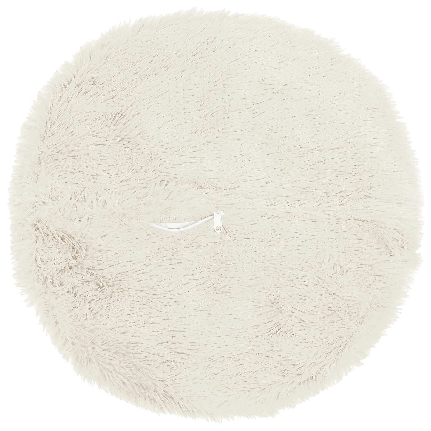 vidaXL Cushion with Pillow HEERLEN 6 pcs White PV Fleece 4