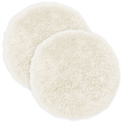 vidaXL Cushion with Pillow HEERLEN 6 pcs White PV Fleece 2