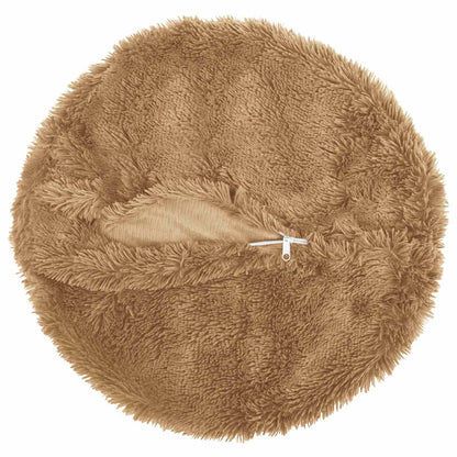 vidaXL Cushion with Pillow HEERLEN 6 pcs Taupe PV Fleece 4