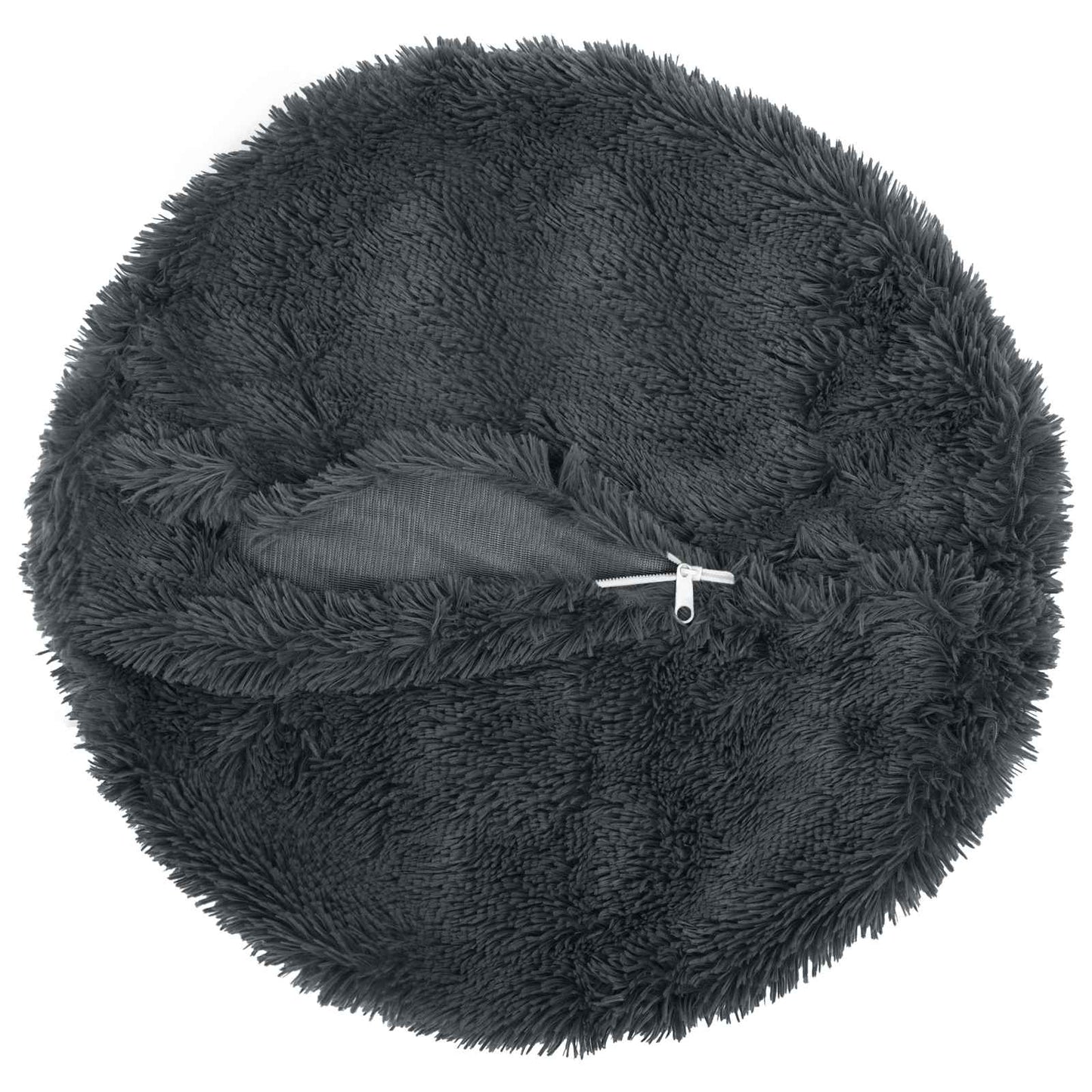vidaXL Cushion with Pillow HEERLEN 6 pcs Anthracite PV Fleece 4