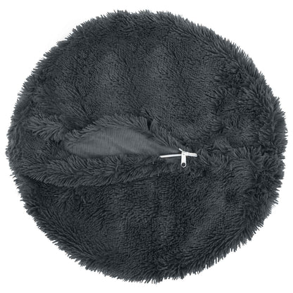 vidaXL Cushion with Pillow HEERLEN 6 pcs Anthracite PV Fleece 4
