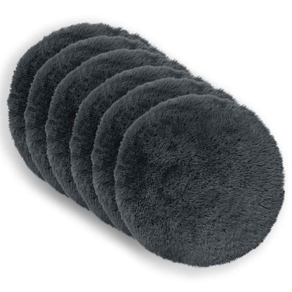 vidaXL Cushion with Pillow HEERLEN 6 pcs Anthracite PV Fleece 2