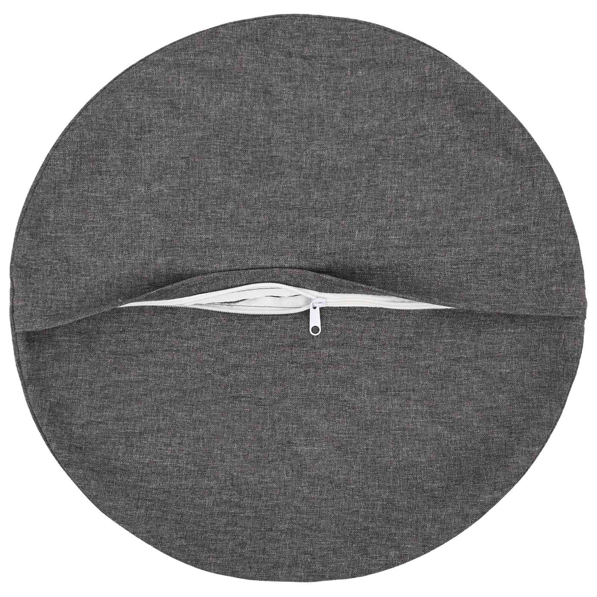 vidaXL Throw Pillow 6 pcs HEERLEN Light Grey Dia. 60 cm Fabric 4