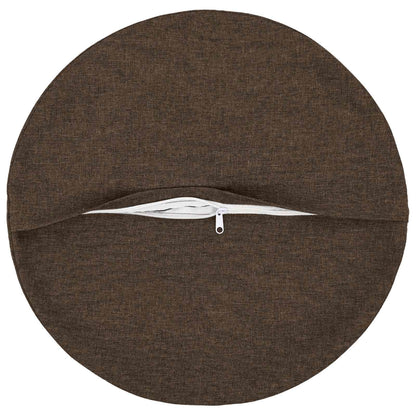 vidaXL Throw Pillow 6 pcs HEERLEN Taupe Dia. 60 cm Fabric 4