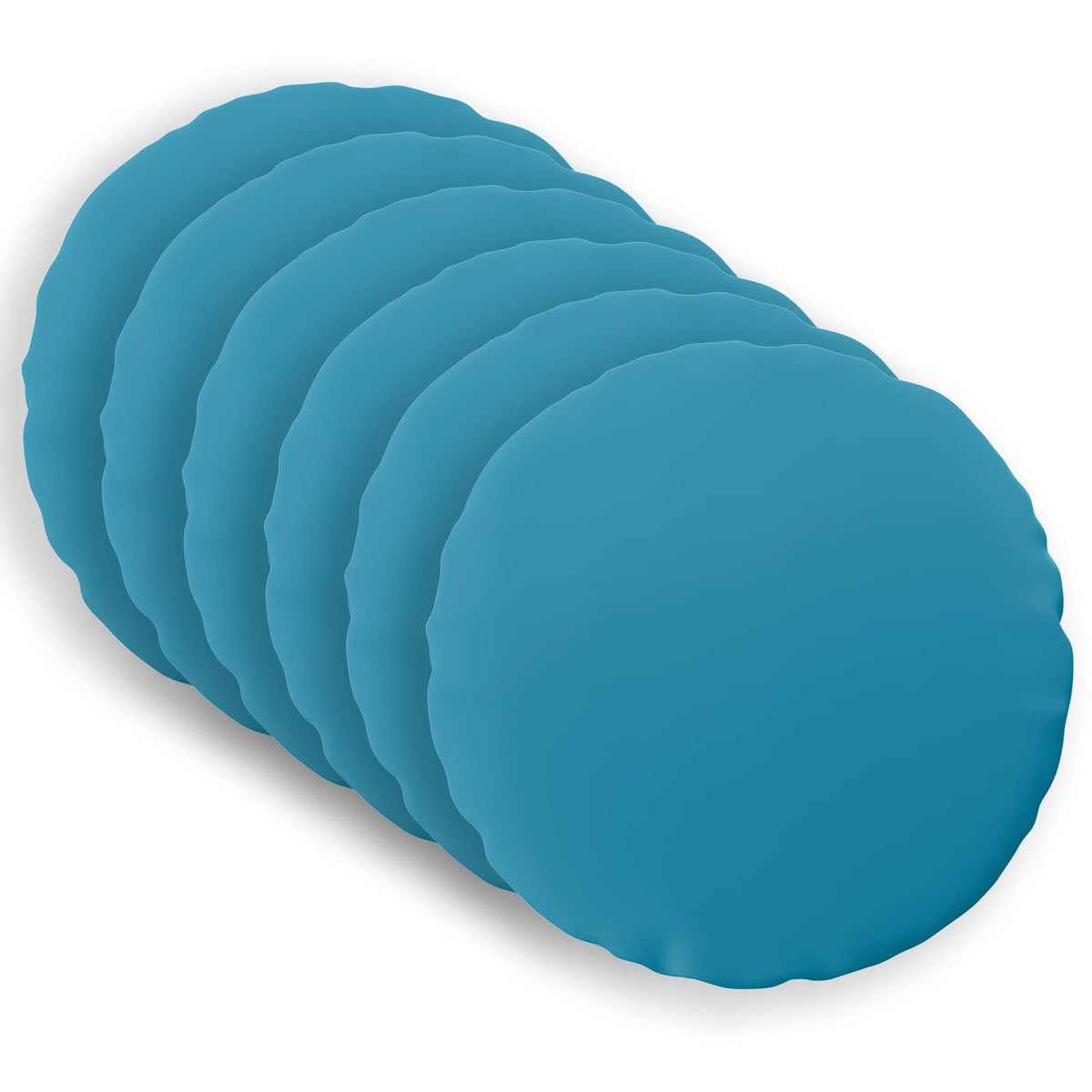 vidaXL Throw Pillow 6 pcs HEERLEN Light Blue Dia. 60 cm Polyester 2