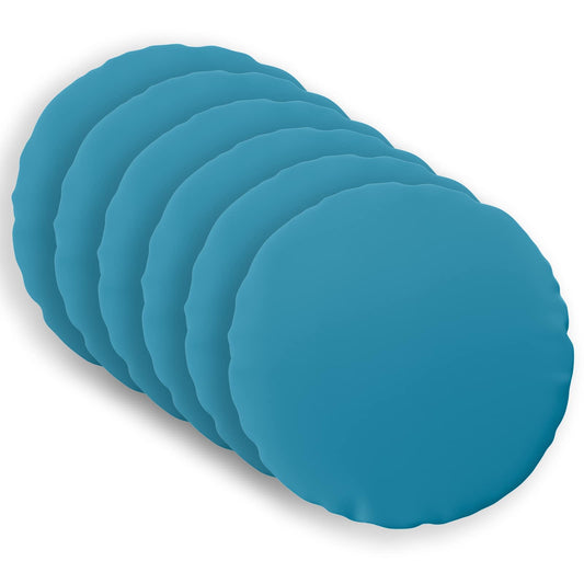 Throw Pillow HEERLEN Light Blue Dia Polyester