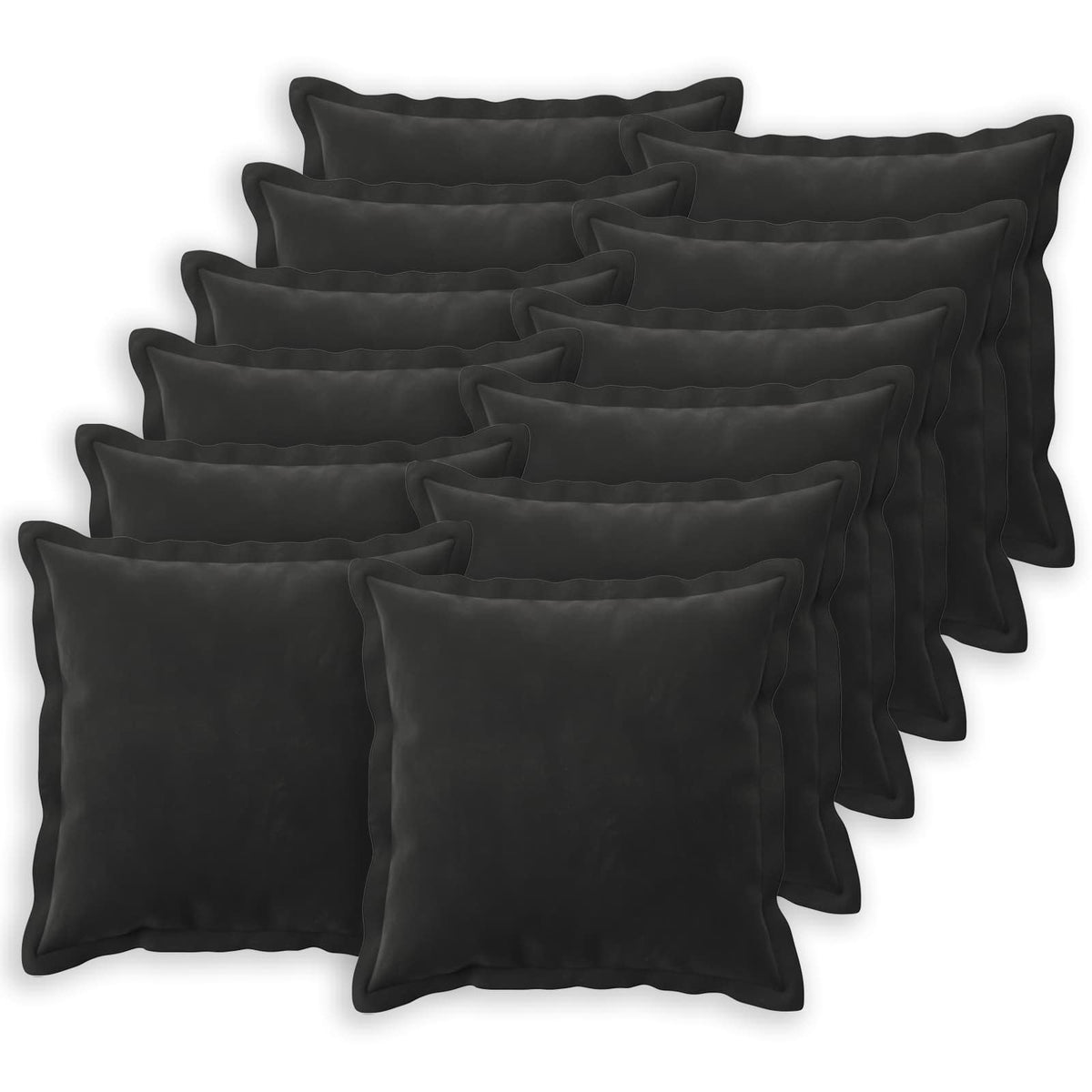 Throw Pillow HOUTEN Velvet 12 Width 40 cm Black