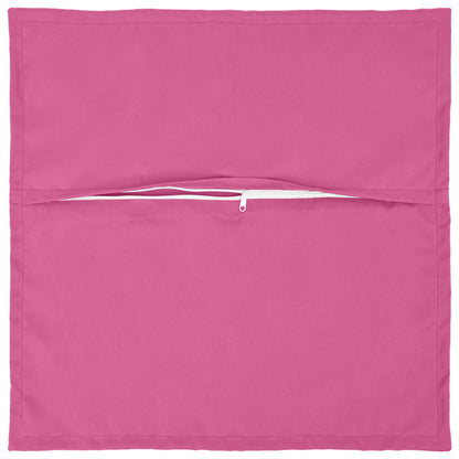 vidaXL Throw Pillow 12 pcs HOUTEN Pink 40 x 40 cm Polyester 4
