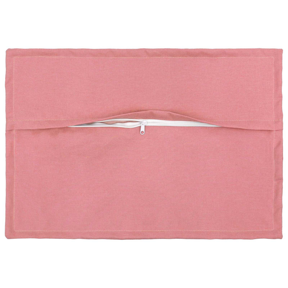 Cushion with Pillow HOUTEN 6 pcs Pink Faux Linen