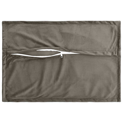 vidaXL Cushion with Pillow HOUTEN 6 pcs Light Grey Velvet 4