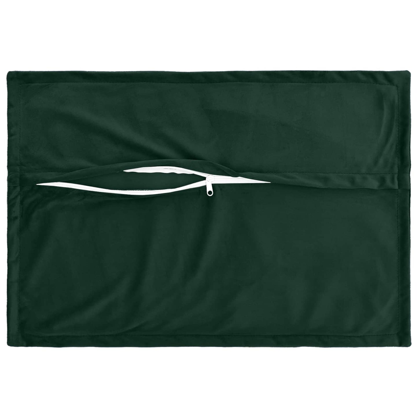 vidaXL Cushion with Pillow HOUTEN 6 pcs Dark Green Velvet 4