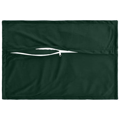 vidaXL Cushion with Pillow HOUTEN 6 pcs Dark Green Velvet 4