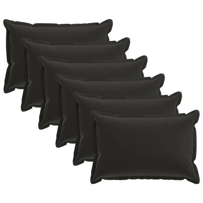 Cushion with Pillow HOUTEN 6 pcs Black Polyester