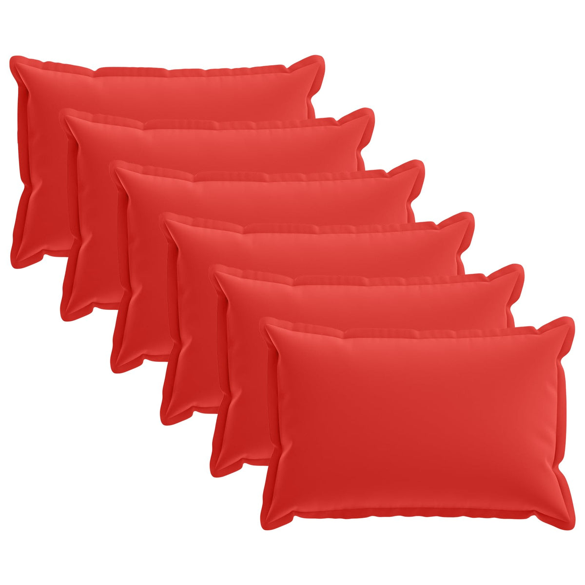 Cushion with Pillow HOUTEN 6 pcs Red Polyester