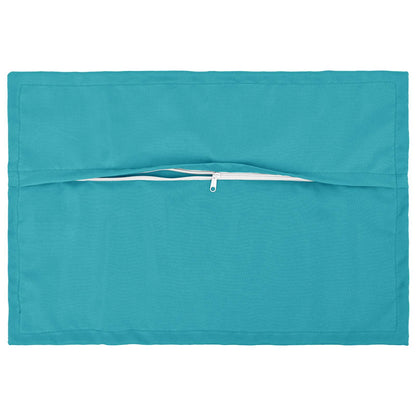 Cushion with Pillow HOUTEN 6 pcs Turquoise Polyester