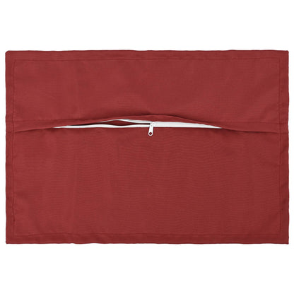 Cushion with Pillow HOUTEN 6 pcs Wine Red Polyester