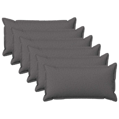 Throw Pillow HOUTEN 40 x 70 cm Faux Linen 6 Width 40 cm Length 70 cm Light grey