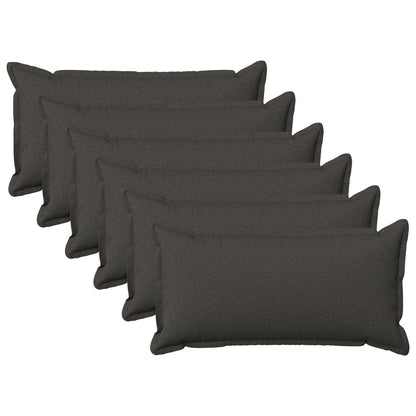 Throw Pillow HOUTEN 40 x 70 cm Faux Linen 6 Width 40 cm Length 70 cm Dark grey