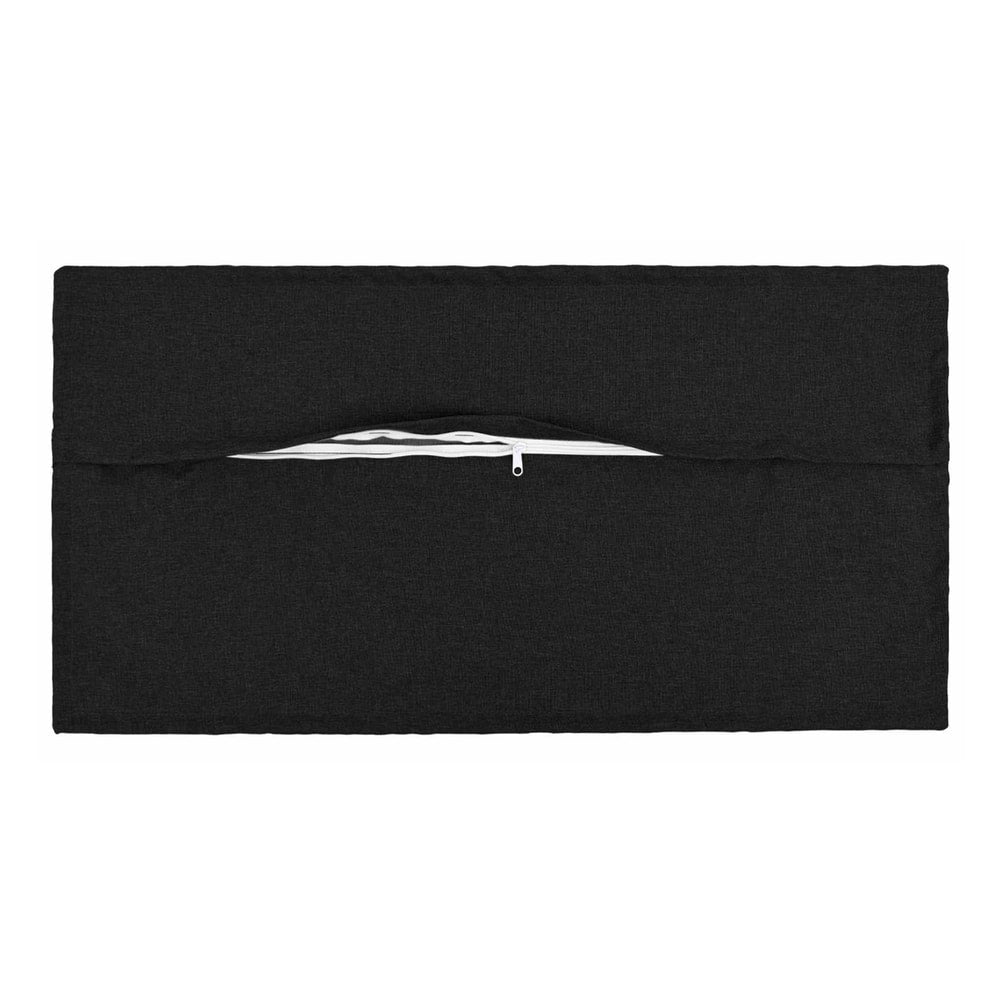 vidaXL Cushion with Pillow HOUTEN 6 pcs Black Faux Linen 4
