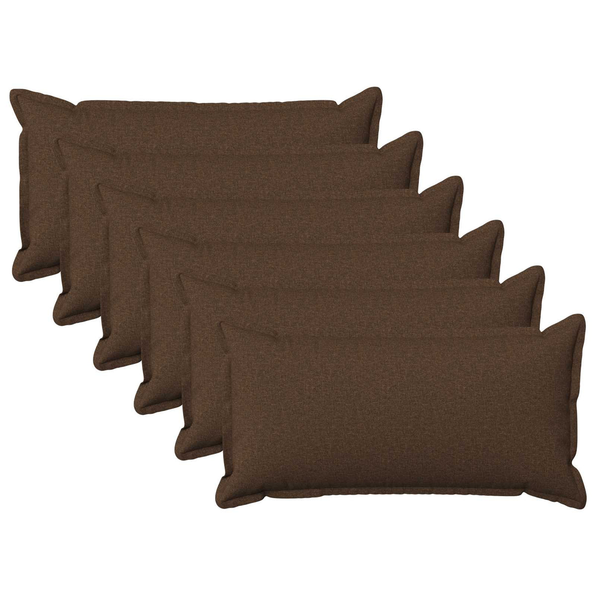 Throw Pillow HOUTEN 40 x 70 cm Faux Linen 6 Width 40 cm Length 70 cm Brown