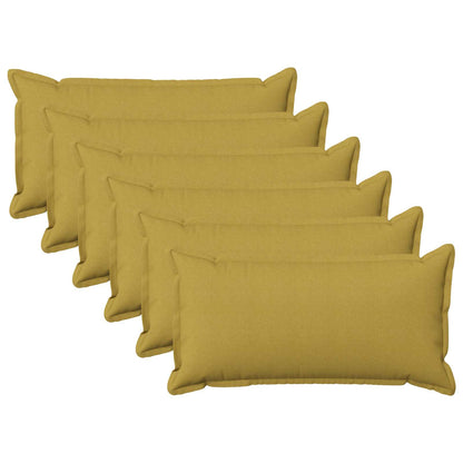 vidaXL Throw Pillow 6 pcs HOUTEN Light Green 40 x 70 cm Faux Linen 2