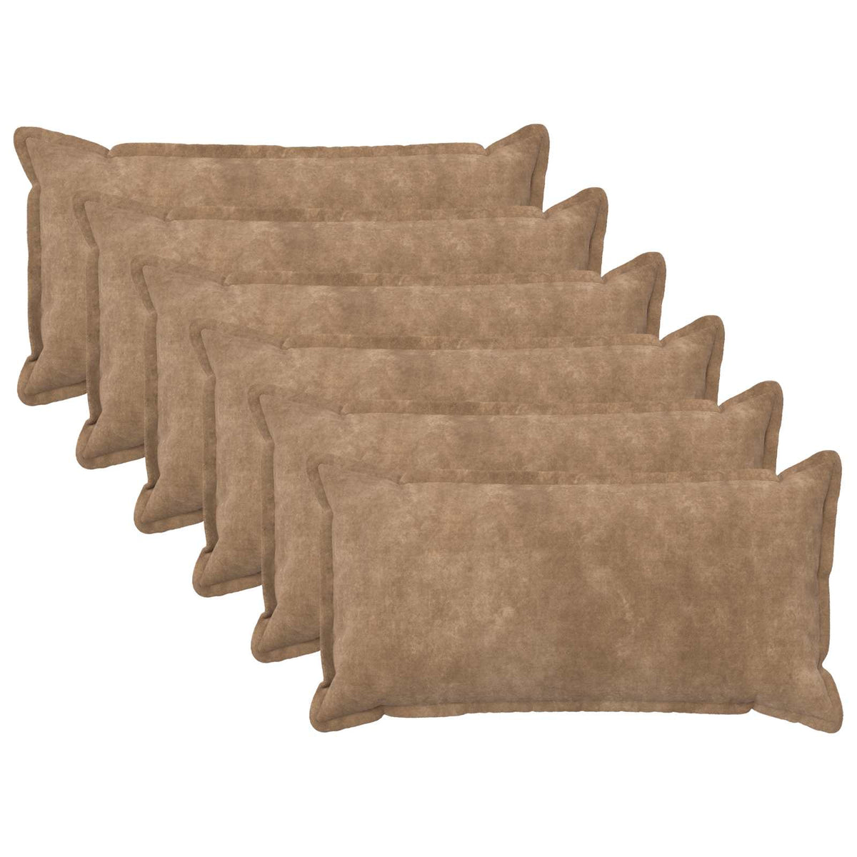 Throw Pillow HOUTEN Microfiber Fleece Taupe