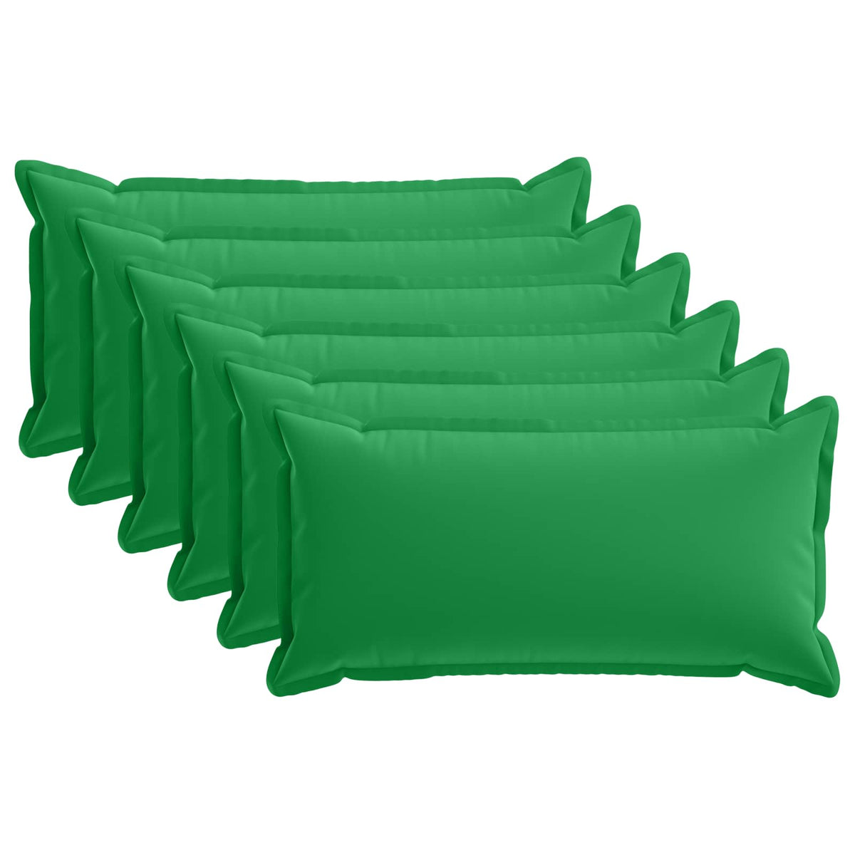vidaXL Throw Pillow 6 pcs HOUTEN Green 40 x 70 cm Polyester 2