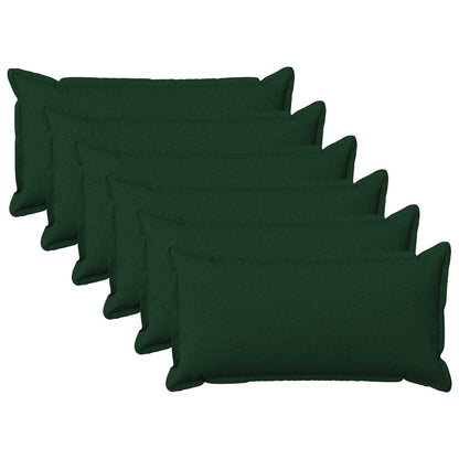 Throw Pillow HOUTEN 40 x 80 cm Faux Linen 6 Width 40 cm Length 80 cm Dark green