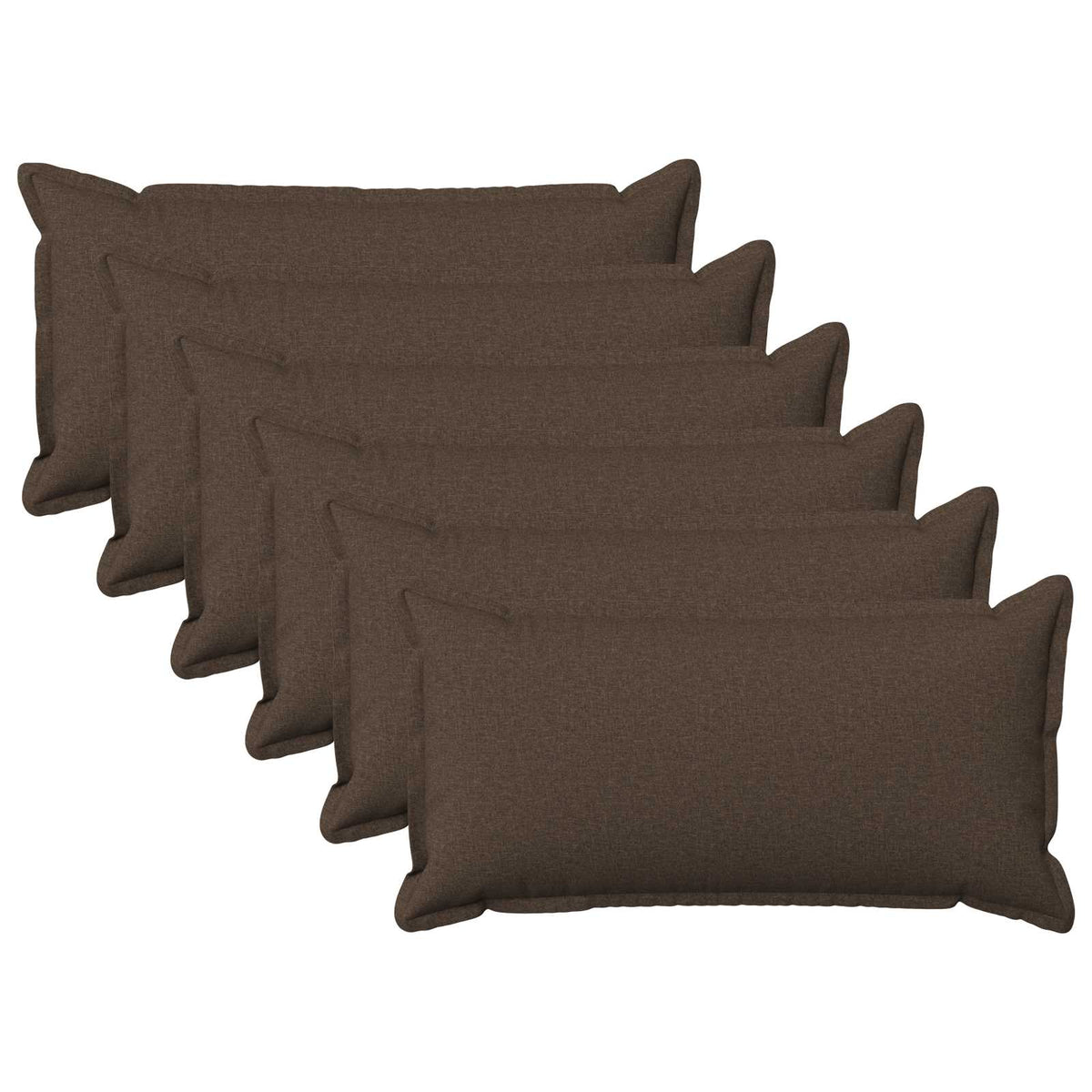 Throw Pillow HOUTEN 40 x 80 cm Faux Linen 6 Width 40 cm Length 80 cm Taupe