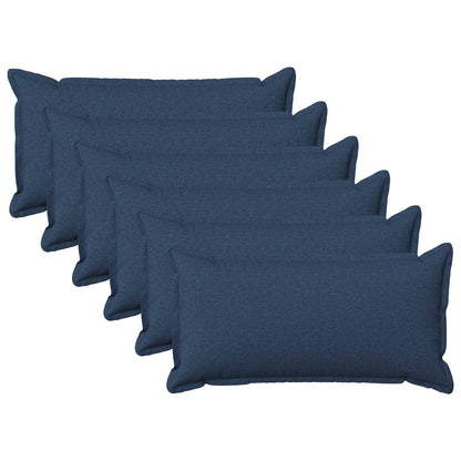 Throw Pillow HOUTEN 40 x 80 cm Faux Linen 6 Width 40 cm Length 80 cm Blue