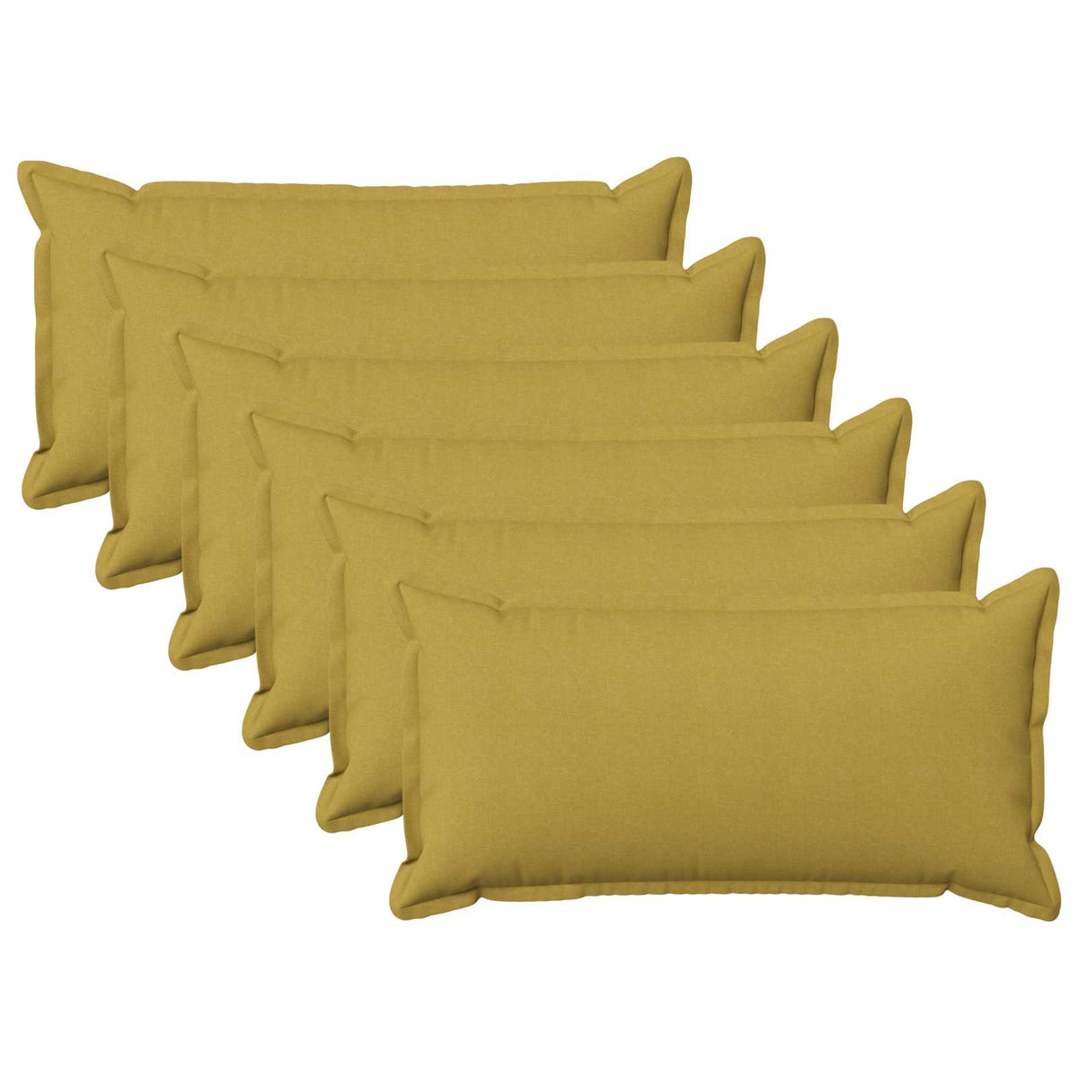 Throw Pillow HOUTEN 40 x 80 cm Faux Linen 6 Width 40 cm Length 80 cm Light green