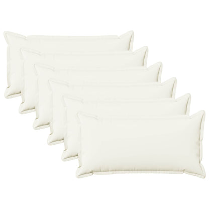Throw Pillow HOUTEN 40 x 80 cm Faux Linen 6 Width 40 cm Length 80 cm White