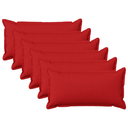 Throw Pillow HOUTEN 40 x 80 cm Faux Linen 6 Width 40 cm Length 80 cm Red