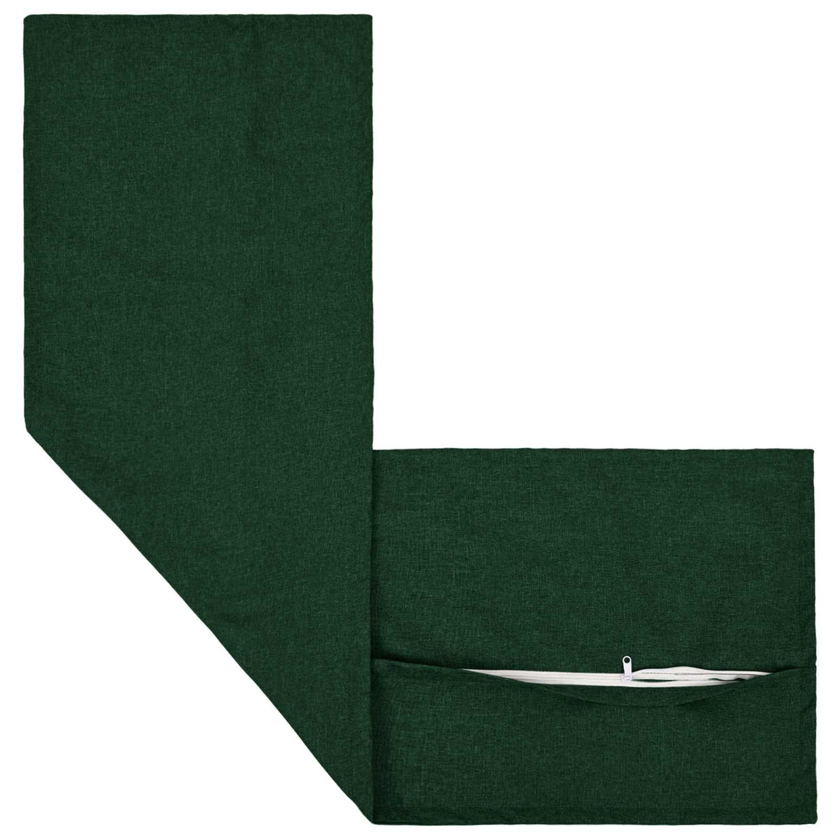 vidaXL Cushion with Pillow HOUTEN 2 pcs Dark Green Faux Linen 3