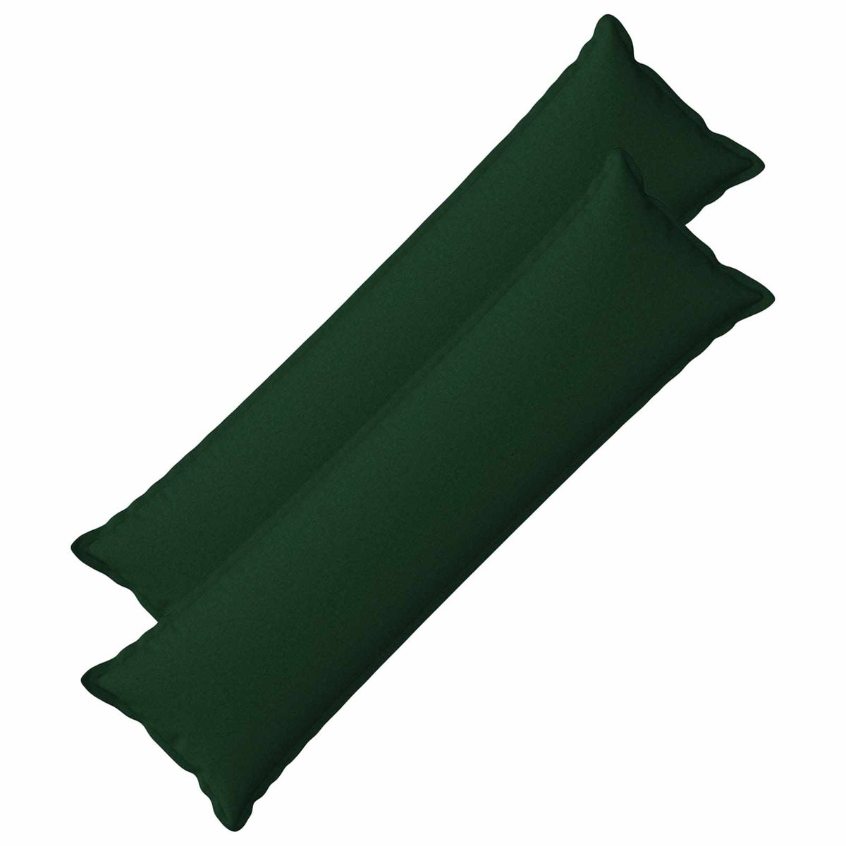 vidaXL Cushion with Pillow HOUTEN 2 pcs Dark Green Faux Linen 1