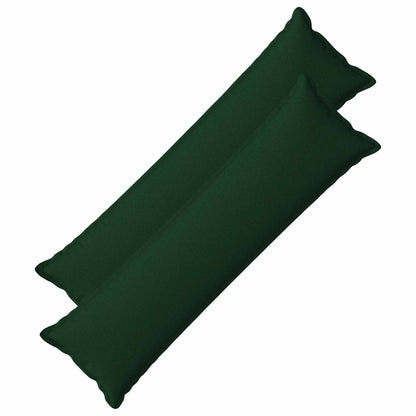 vidaXL Cushion with Pillow HOUTEN 2 pcs Dark Green Faux Linen 1