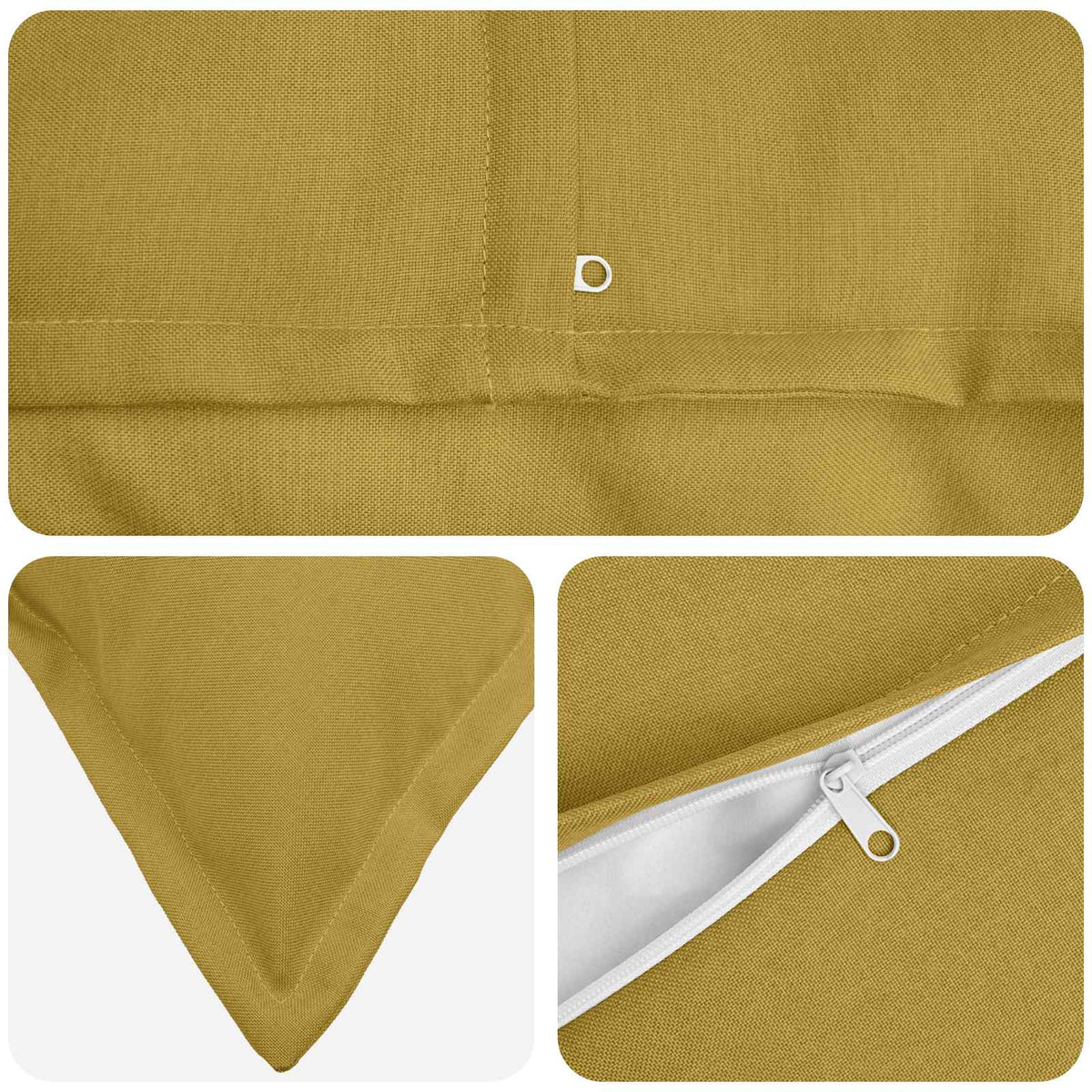 vidaXL Cushion with Pillow HOUTEN 2 pcs Light Green Faux Linen 4