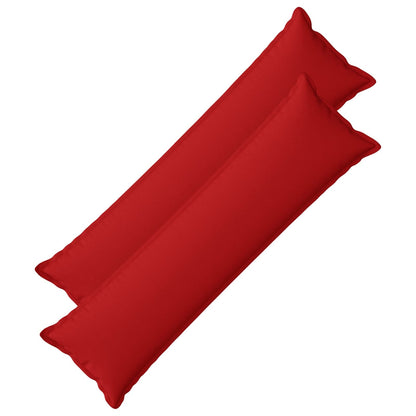 vidaXL Cushion with Pillow HOUTEN 2 pcs Red Faux Linen 1