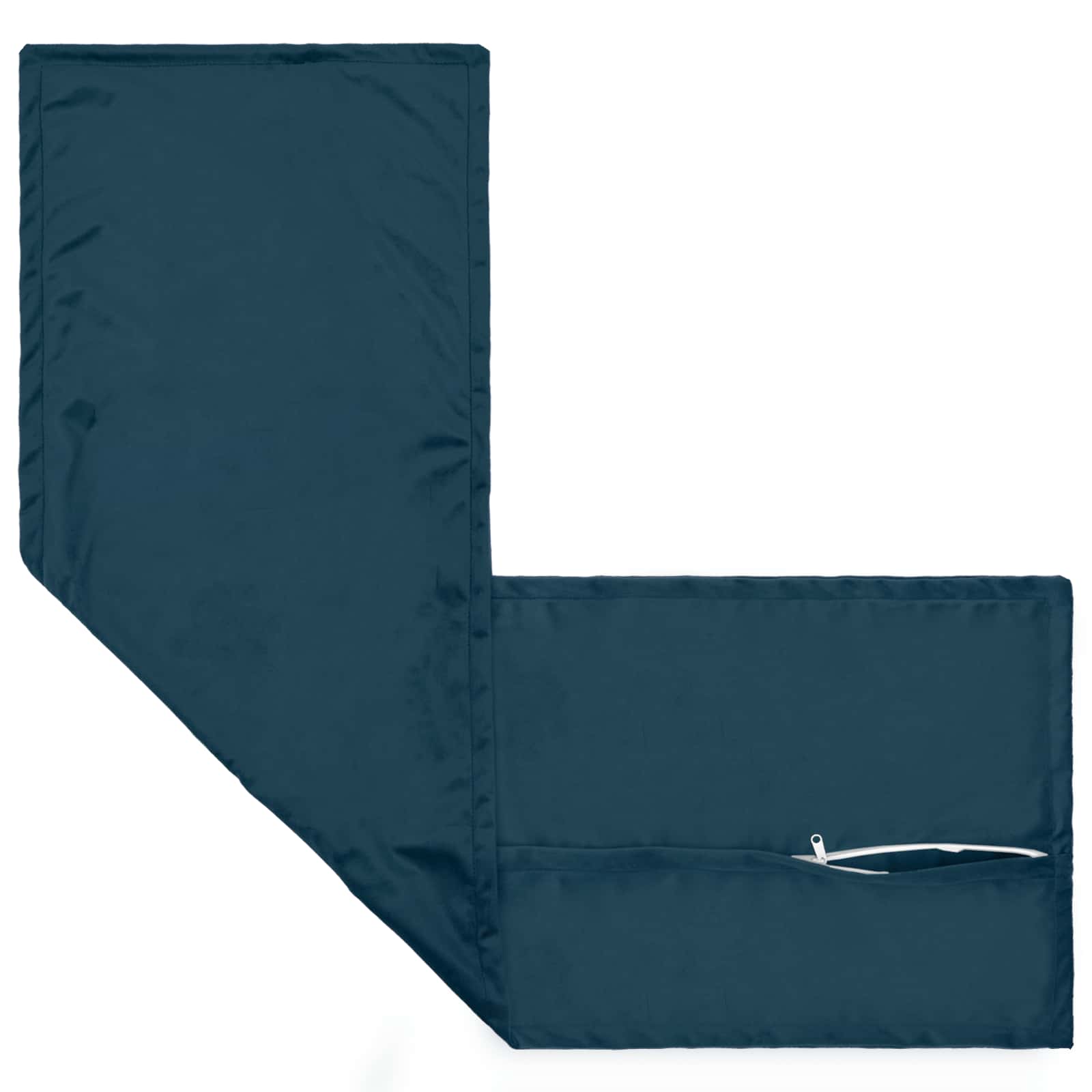 vidaXL Cushion with Pillow HOUTEN 2 pcs Blue Velvet 4