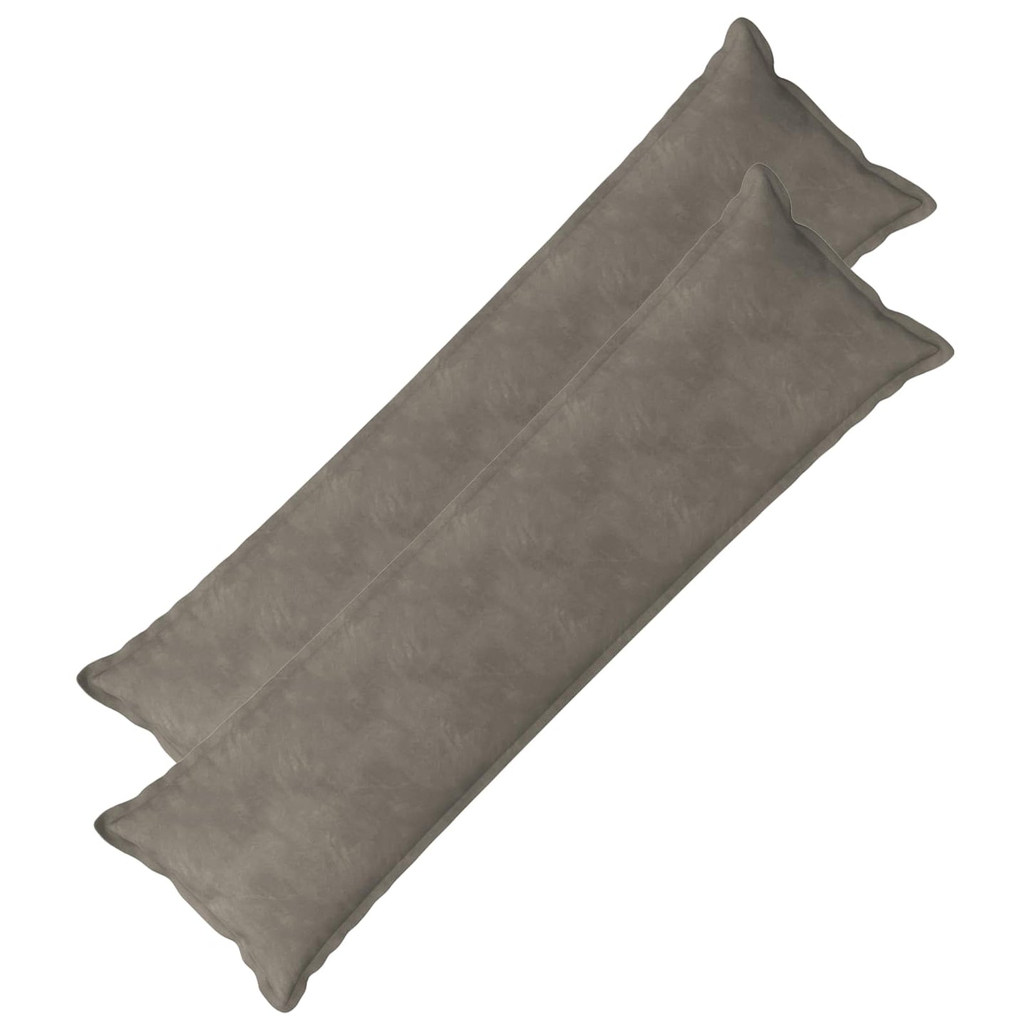 vidaXL Cushion with Pillow HOUTEN 2 pcs Light Grey Velvet 2