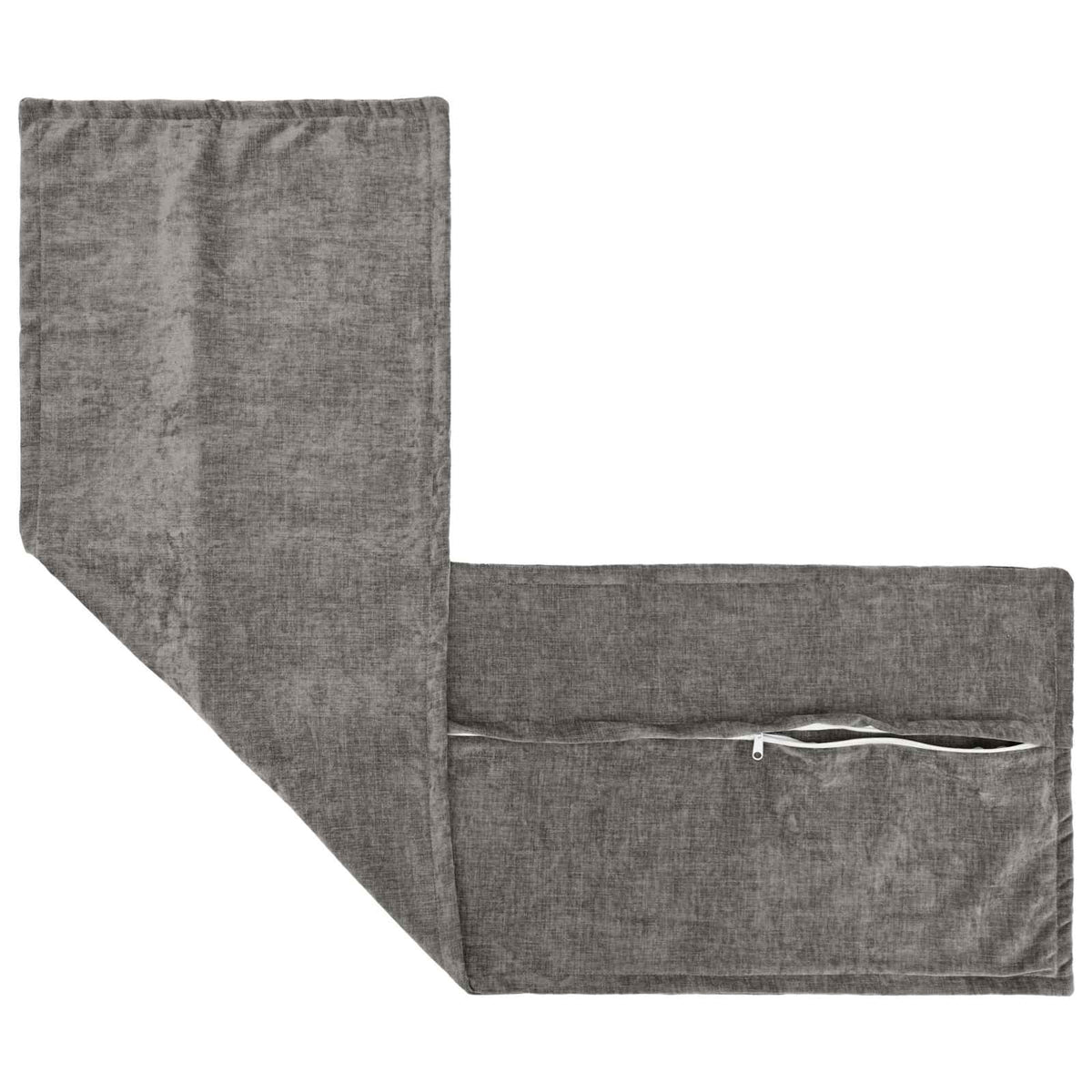 vidaXL Cushion with Pillow HOUTEN 2 pcs Dark Grey Chenille Fabric 4
